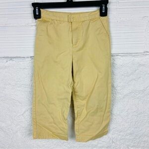 OLIVE JUICE pastel yellow cotton adjustable waist pants size 4